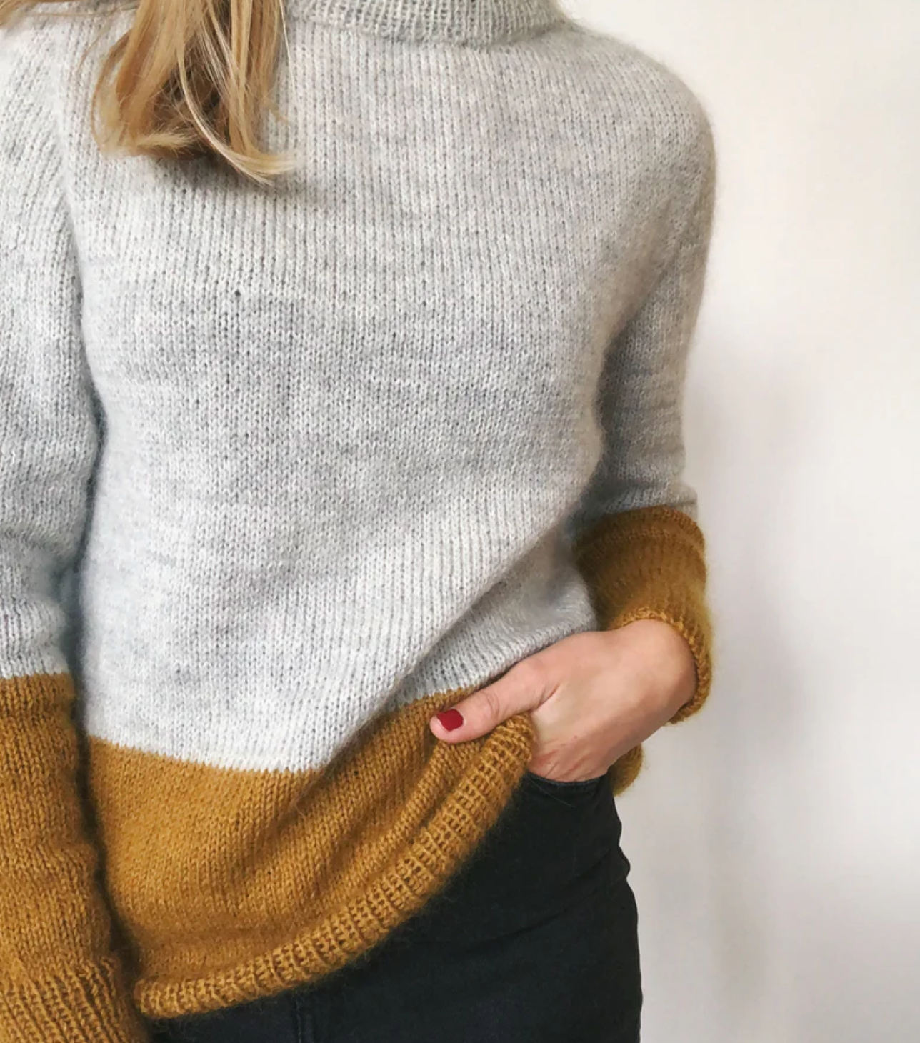 Contrast Sweater